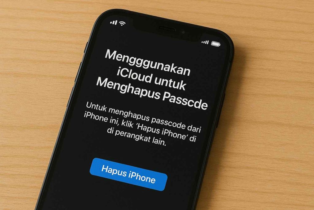 Menggunakan iCloud untuk Menghapus Passcode